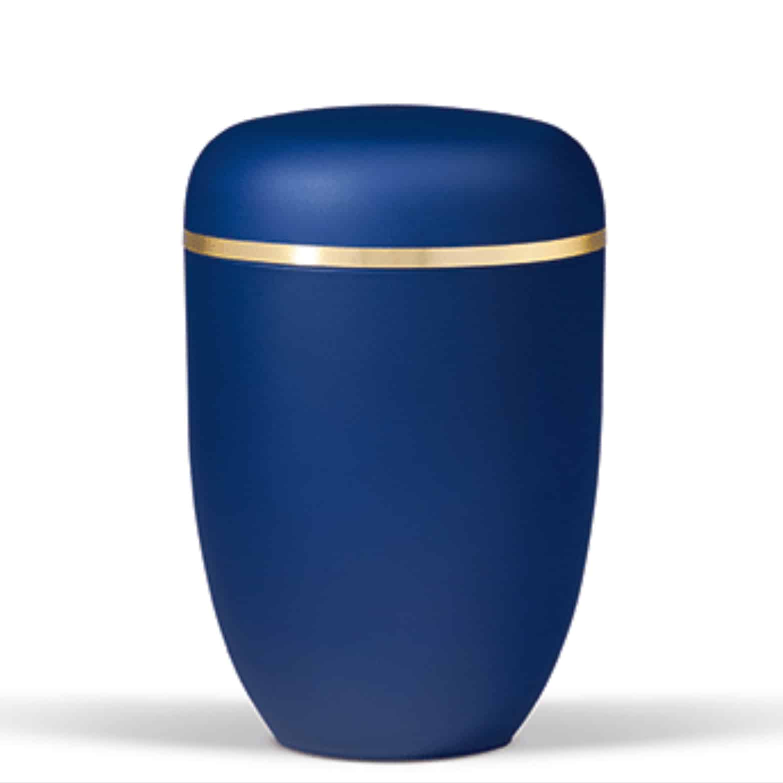 Nr. 8 – Bestla Urne m. Guldkant, Blå