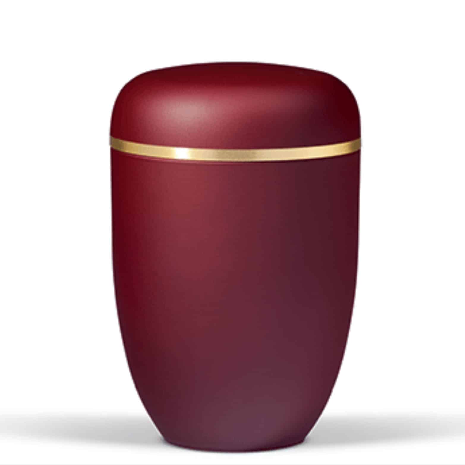 Nr. 11 – Bestla Urne m. Guldkant, Rød