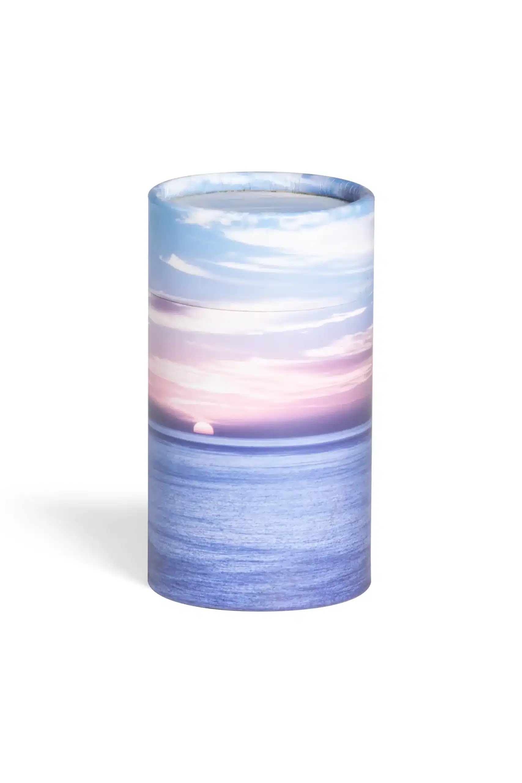 Askerør med hav og himmel