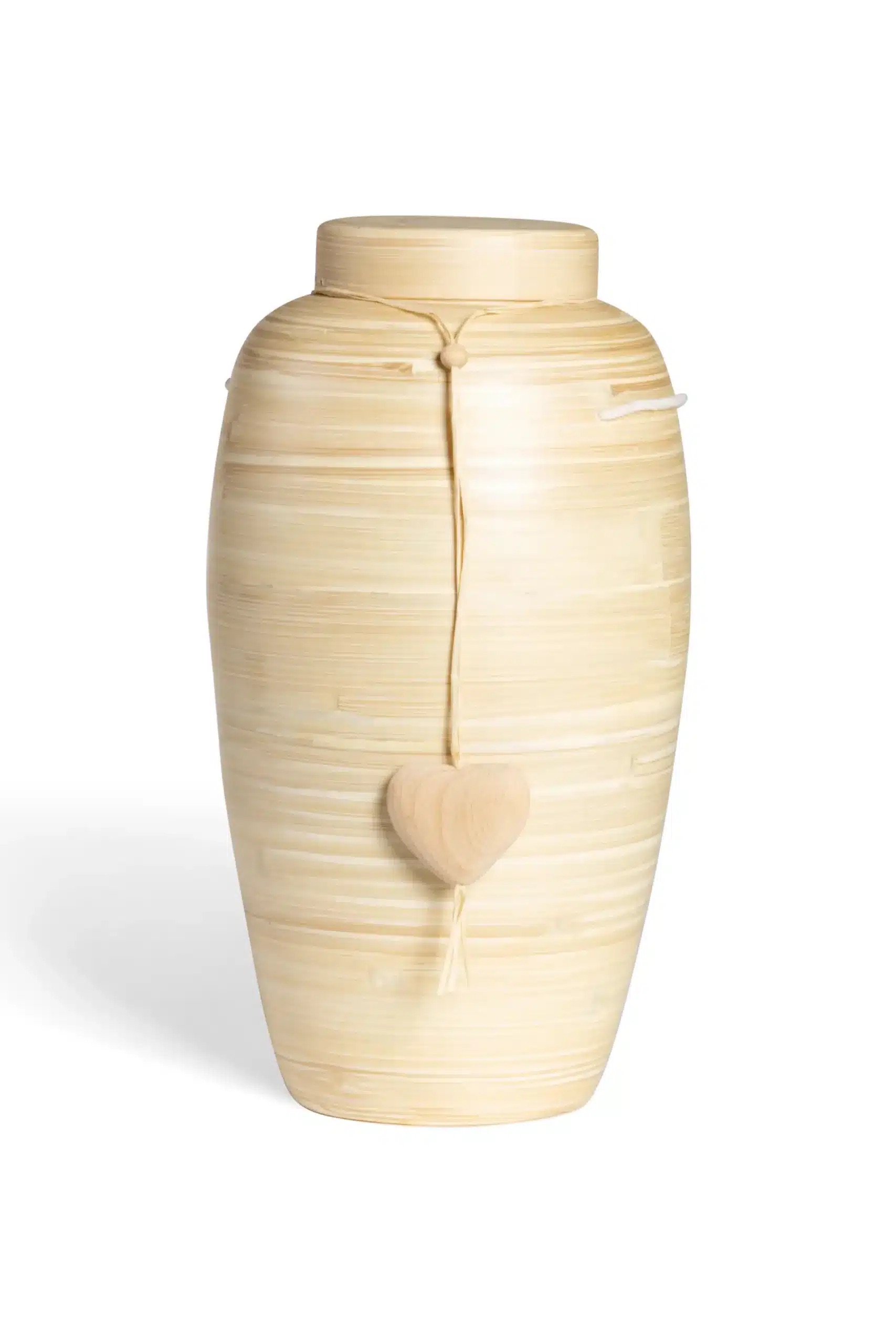 Bambus urne med Hjerte