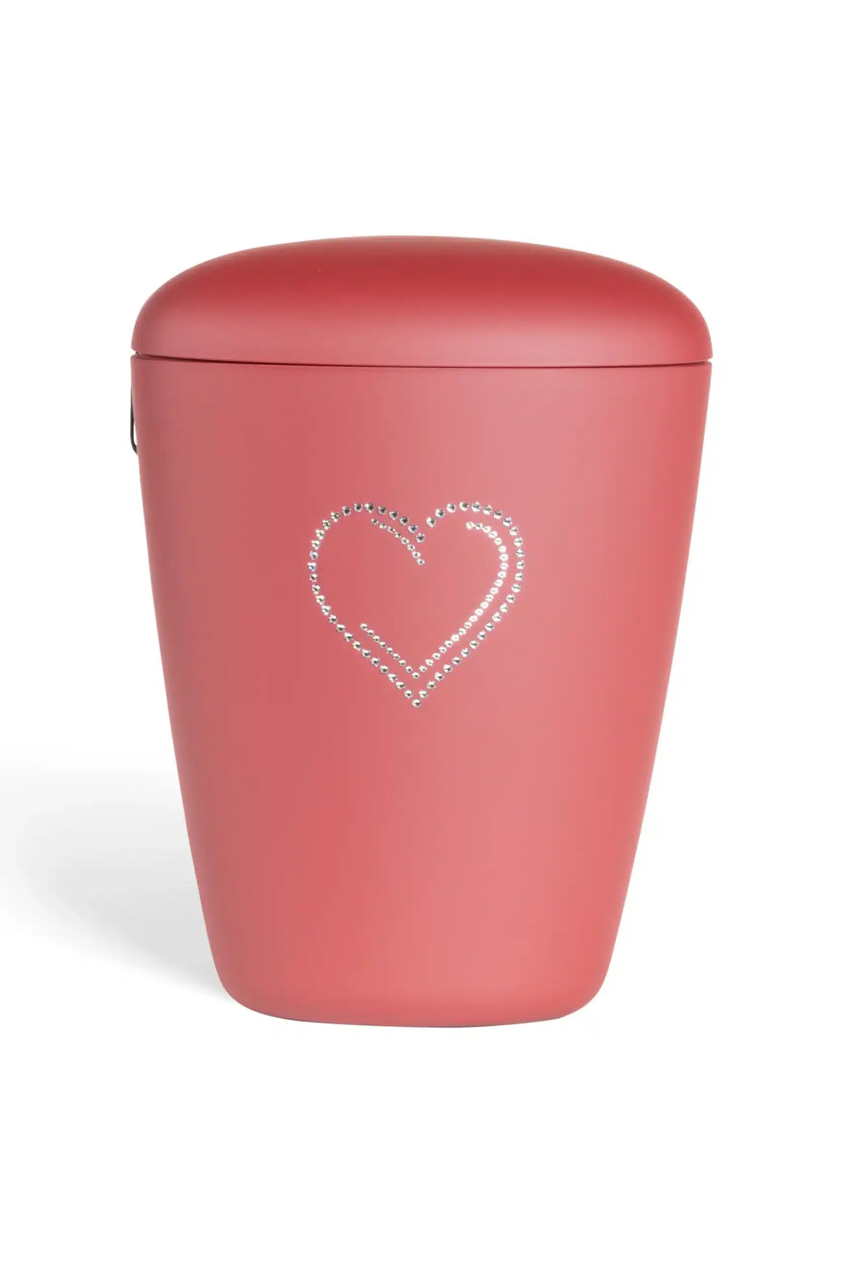 Heim, rød med swarowski hjerte