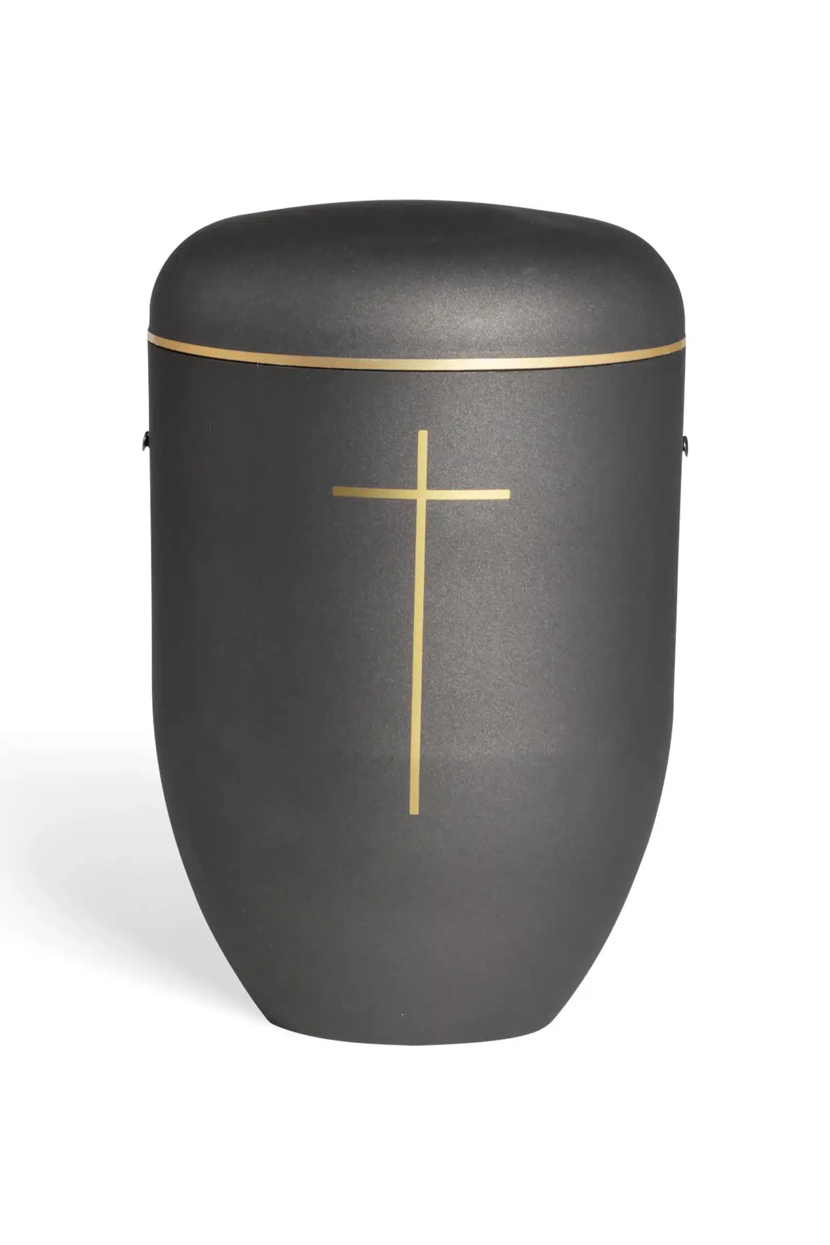 Pludra B – sort guldkant og kors