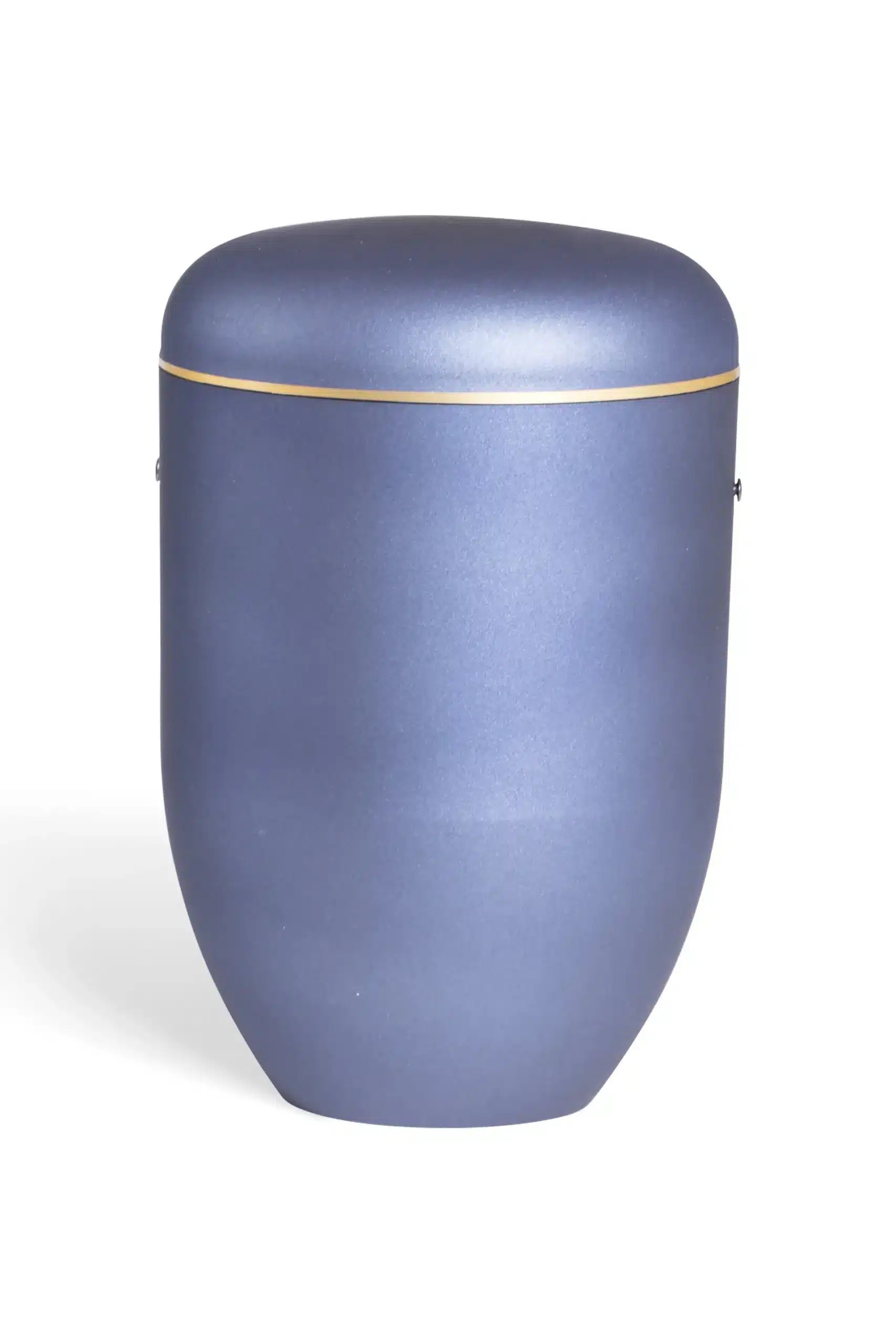 Pludra B, blå og guldkant