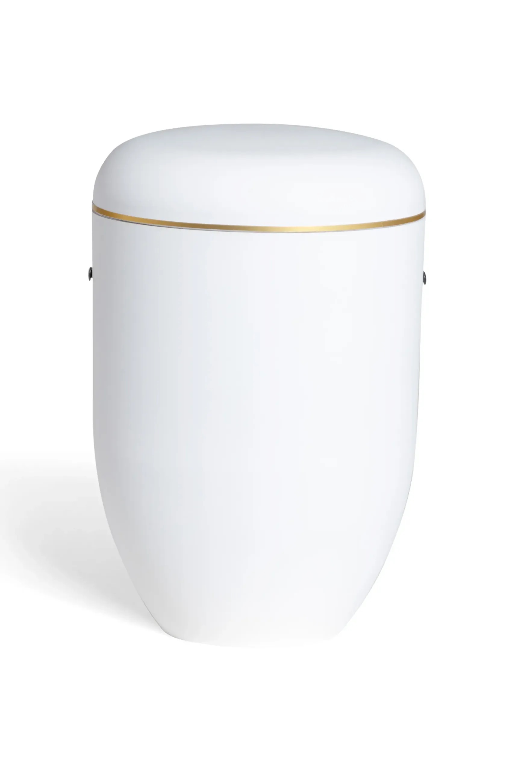 Pludra B, hvid og guldkant