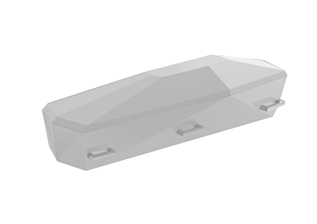 Diamantkiste 32 hvid gloss